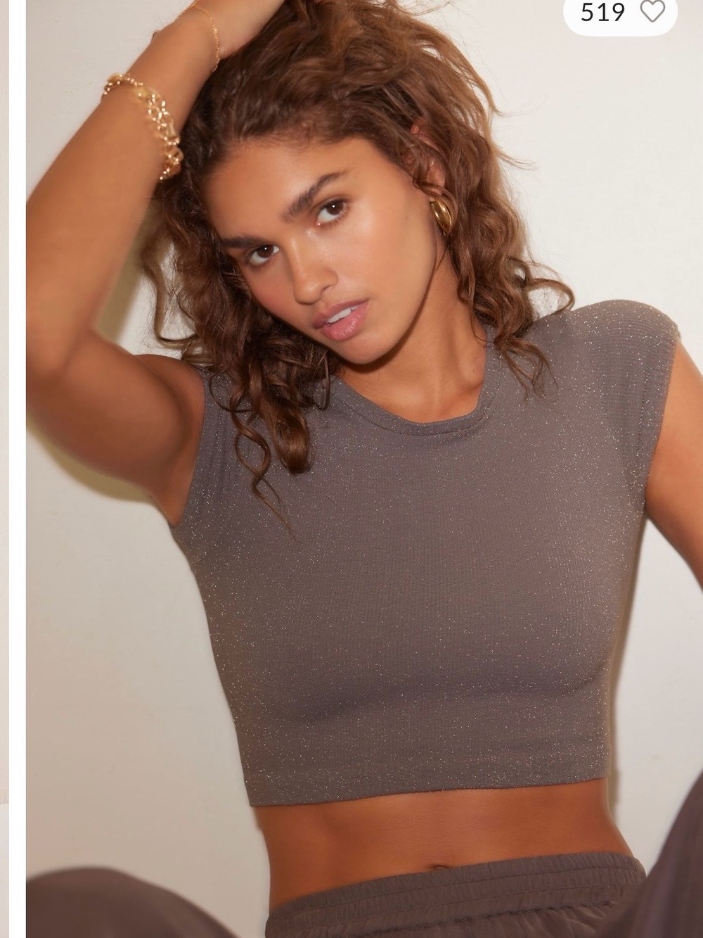 ✨ NWT Free People Midnight Glow Lurex Crop Top ✨
